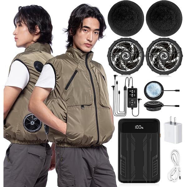 Amazon.co.jp: [Hon&Guan] 空調作業服 ファン付き作業服 長袖 ペルチェ