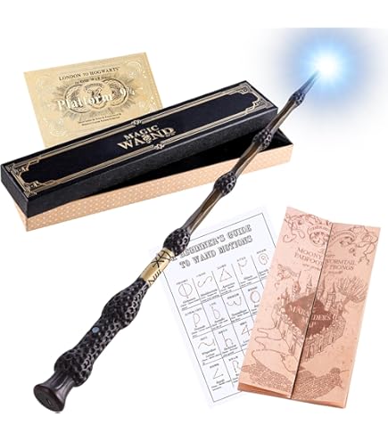 Amazon | ハリーポッター 光る杖 光る魔法の杖セット (ライト付き