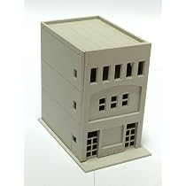 Edificio 3 Piani Per Modellismo Ferroviario Outland Models - Scala N 1:160 - Grigio Non Dipinto - Foto 2