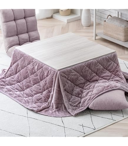 Amazon.co.jp : こたつ 2点セット 正方形 一人用 【 こたつ本体 +