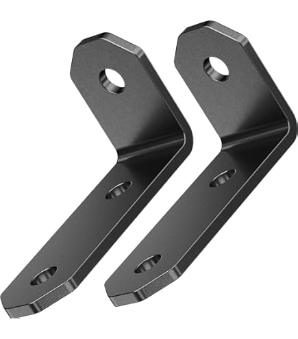 Amazon.co.jp: エーモン(amon) 取付金具(L型) 黒 穴径7mm 15×72×37mm