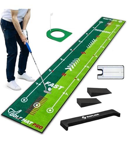 Loowoko Indoor Putting Green with Ball Return, Golf Practice