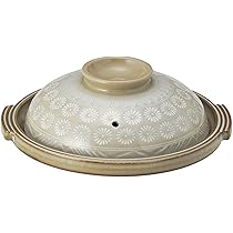 萬古焼（？） Amazon.co.jp: 【正規品】 萬古焼 銀峯 土鍋 (深鍋) 7号 1-2人用