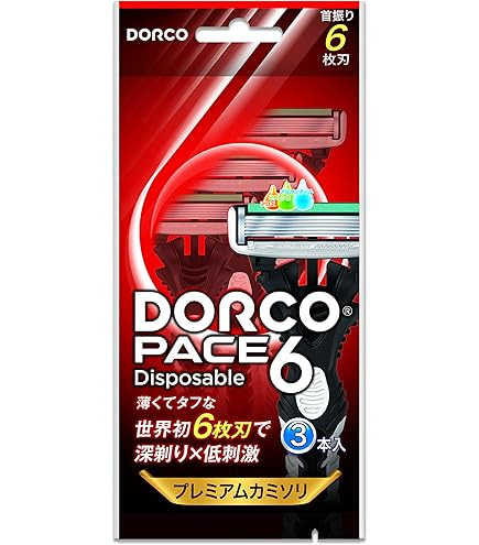 Amazon.co.jp: DORCO ドルコ PACE6Plus 男性用替刃式 カミソリ6枚刃