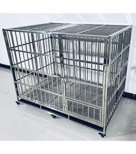 Amazon | 犬用アルミ輸送箱犬舎（アルミ製）（二頭用）［95×75×60cmH