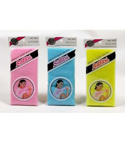 Amazon.co.jp: Salux Nylon Japanese Beauty Skin Bath Wash Cloth