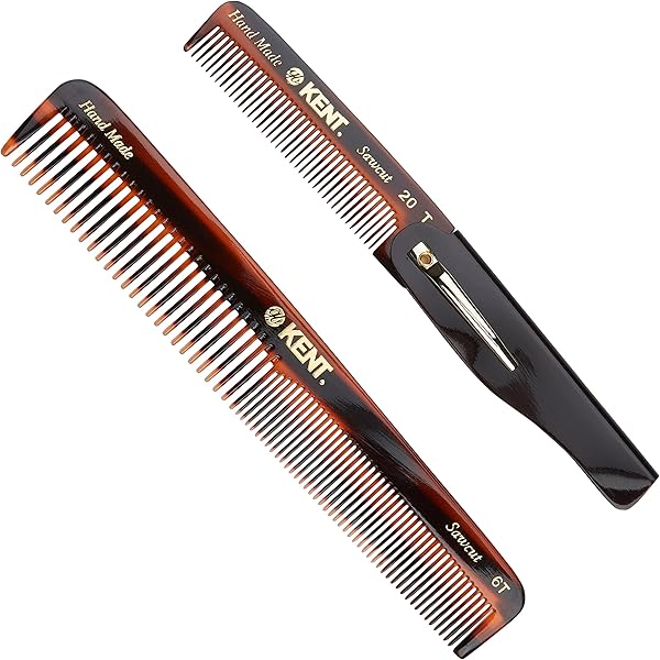 【未使用】水牛櫛　10本コームセット　床屋セレクト　[2] Amazon | G.B.KENT ハンドメイドヘアコーム くし 2点セット 英国