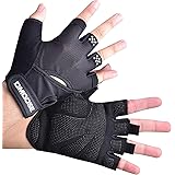 DMoose Workout Gloves for Men and Women, Weight Lifting Gloves with or Without Wrist Support, Full Palm Protection, Perfect G