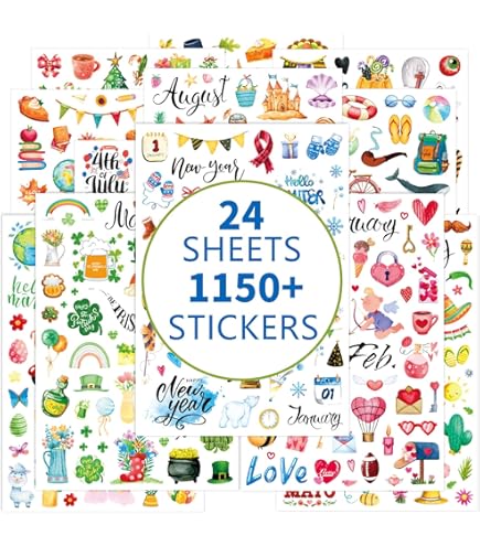 Simple Stories Carpe Diem Fitness Sticker Tablet, Multicolore