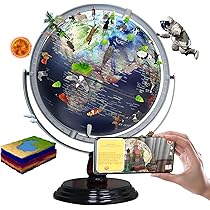 Amazon.co.jp: 地球儀 子供 AR しゃべる地球儀 日本語 球径25cm