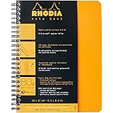 RHODIA(ロディア) ロディア ダブルリングノート A5 160ページ 5mm方眼罫 撥水カバー ミシン目入 PEFC認証取得 オレンジ RHODIA Classic cf193428