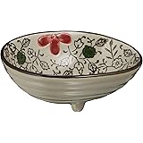 西田(Nishida) 足付き小鉢(赤いコスモス)/おうち料亭/業務用食器/和食器/小鉢/珍味入れ 120091