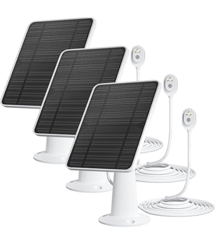 DIANMU Solar Panel For Arlo Essential Spotlight/XL Spotlight/Essential Camera,with 13FT Micro
