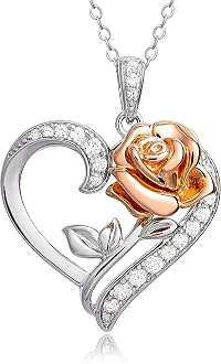 Cubic Zirconia Heart Necklace 