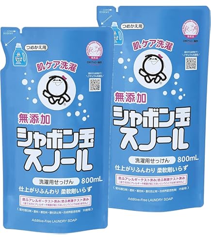 Amazon | シャボン玉 スノール 詰め替え 800ml【3個セット