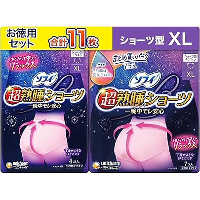 Amazon | 超熟睡ショーツ 特に多い夜用 M～L サイズ 5枚 ×2個セット