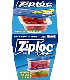 Amazon.co.jp: Asahi Kasei Ziploc Rectangular Containers - 480 ml