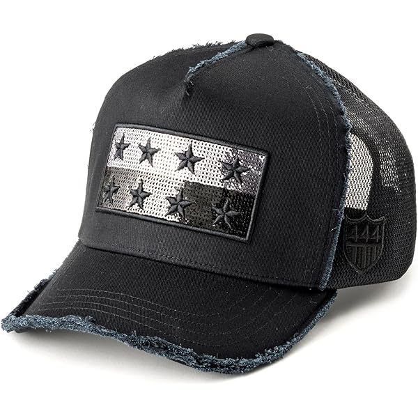 ヨシノリコタケ ユニオンジャック キャップ スパンコール ヨシノリコタケ 帽子 444 ブラック×シルバー スパンコール
