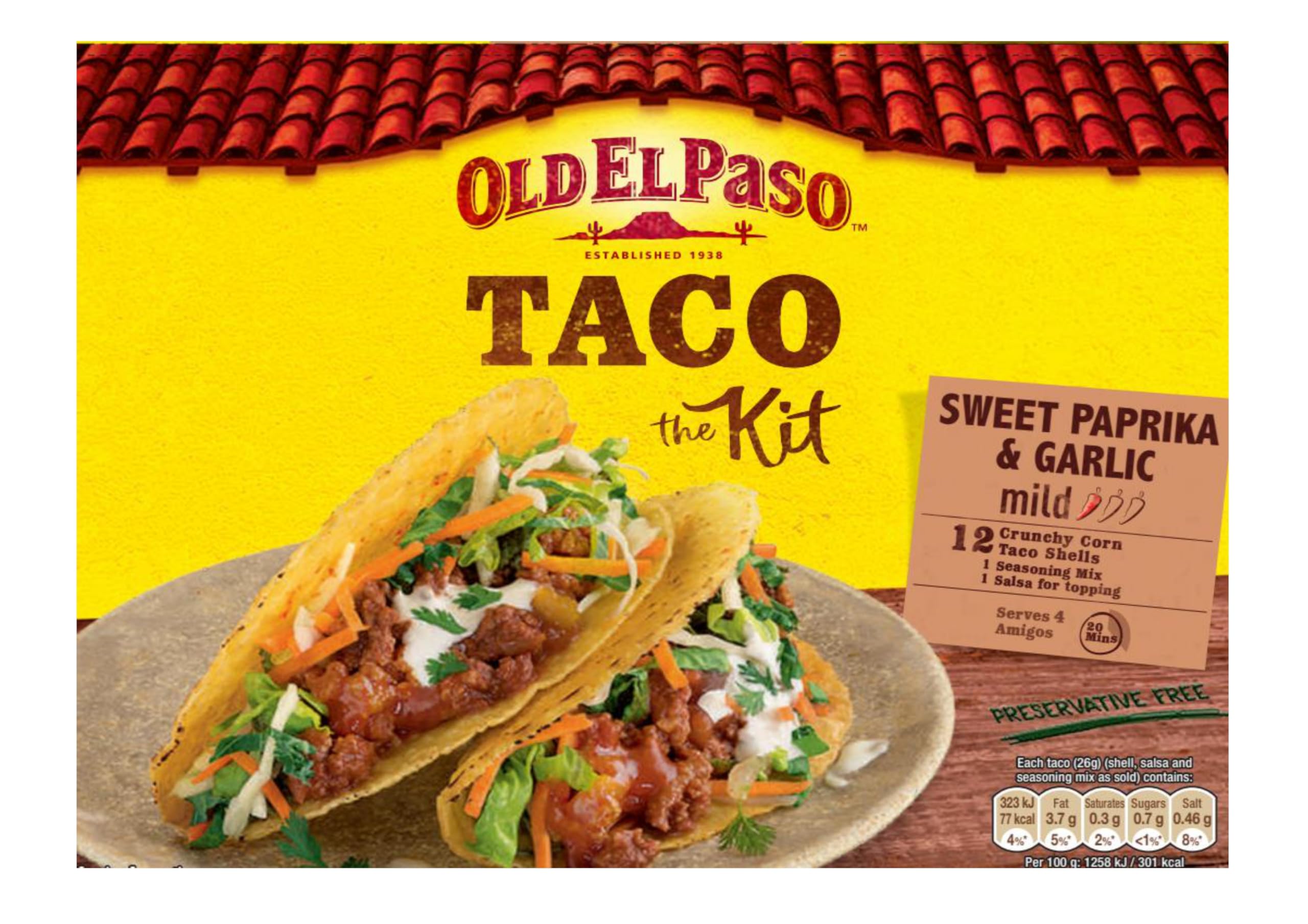 【スマイルSale】【40%OFF】【649円】 オールドエルパソ タコスキット 308g