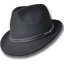 Trilby Felt Hat Australian Wool Leather 