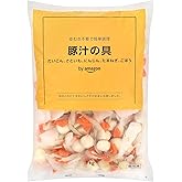[冷凍] by Amazon 豚汁の具 1kg 大容量 だいこん さといも にんじん たまねぎ ごぼう