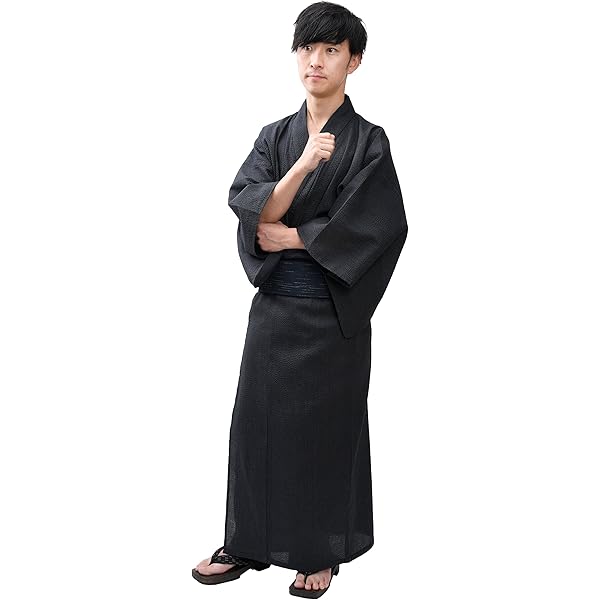 Amazon | [とくさや] 三勝染 型染め 綿絽 ゆかた 綿100%【日本製】濃紺