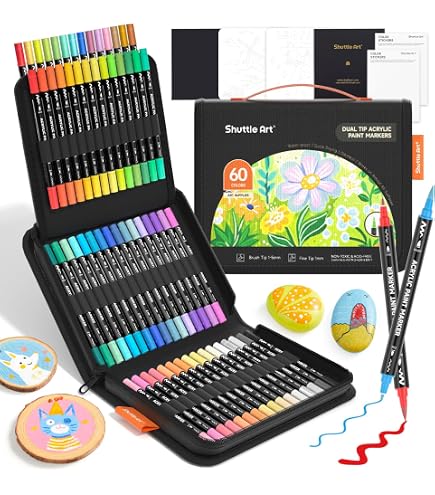 Amazon | Guangna 288 アクリルペイントマーカー 筆先 アクリル