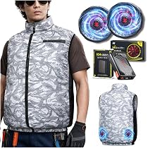 Amazon.co.jp: [Vivisan] 空調作業服 ベスト 【2026改良モデル 34V超高 