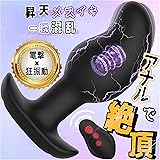 Leyuto アナルプラグ アナルバイブ アナル オナニー 微電気刺激 電動 アナル拡張 アナル開発 ディルド あなるバイブ 前立腺 男性用 遠隔操作 シリコン 防水静音 大人のおもちゃ