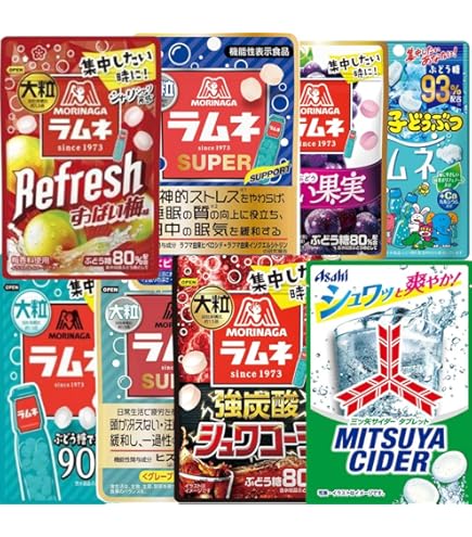 Amazon.co.jp: ラムネ 詰め合わせ 9種 森永ラムネ シュワコーラ