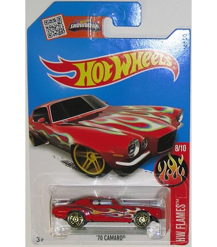 Amazon.co.jp: 2016 Hot Wheels '70 CAMARO (Black) 8/10 HW Flames 98
