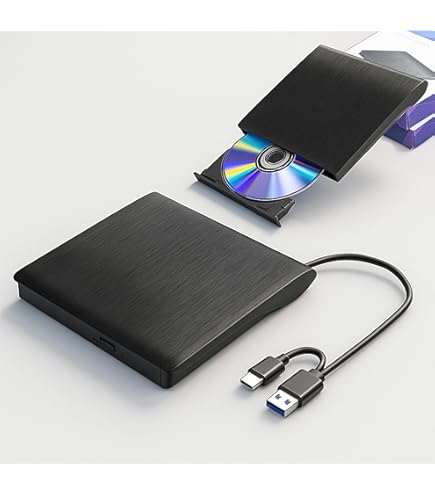 Amazon.co.jp: 【2024革新モデル】 外付けDVDドライブ 極静音 CD