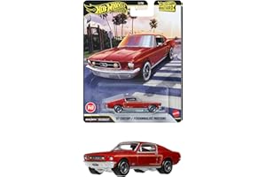 ホットウィール(Hot Wheels) ブールバード '67 カスタム マスタング 乗り物おもちゃ ミニカー 3歳から レッド JHW40