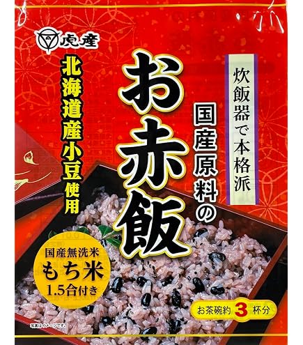 Amazon.co.jp: 虎屋産業 手間いらずお赤飯 350g×10個 : 食品・飲料・お酒