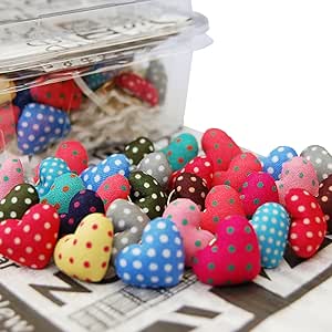 Amazon Tarifa オシャレな画鋲 シリーズ アクセサリーのような可愛い押しピン 可愛い ハート型プッシュピン 25個入 画びょう ピン 文房具 オフィス用品