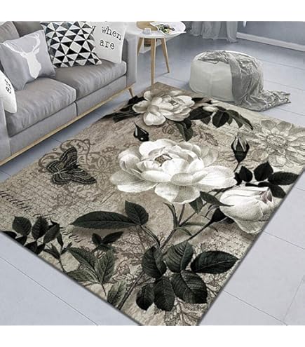 Amazon｜ラグ ひまわり柄 花柄 幾何学 ラグマット ジュータン