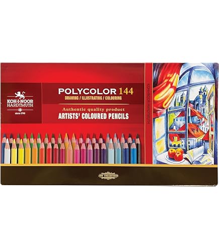 Amazon | Koh-I-Noor Polycolor 48 Pencil Tin Set | 色鉛筆 | 文房具