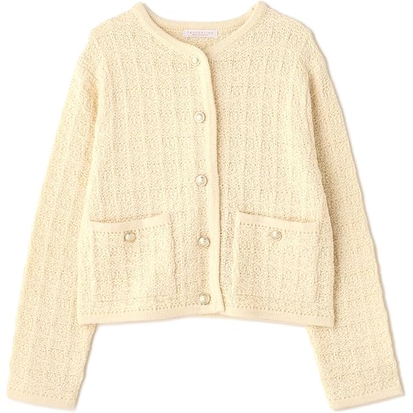 プロポーションボディドレッシング ノーカラーボアブルゾン 金ボタン　現行品 Amazon | [プロポーションボディドレッシング] アウター ノーカラー