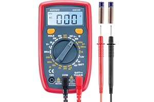 AstroAI Multimeter 2000 Counts Digital Multimeter with DC AC Voltmeter and Ohm Volt Amp Tester ; Measures Voltage, Current, Resistance; Tests Live Wire, Continuity