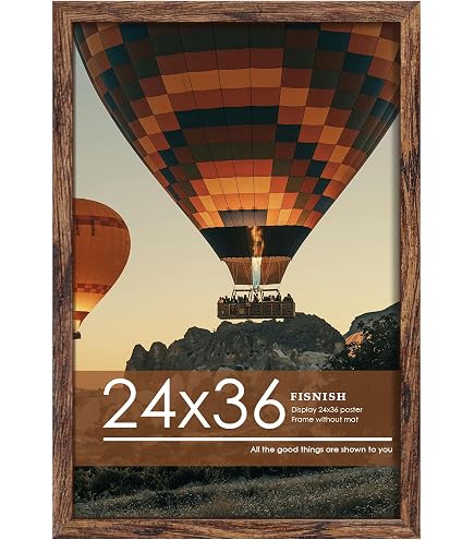 A1 Poster Frame,23.4x33.1 Natural Soild Wood Picture Frames with