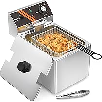 新品、電気フライヤー 温度調節機能付き 約3.5L Amazon.co.jp: Vtsmax ステンレス電気フライヤー 業務用 12L大