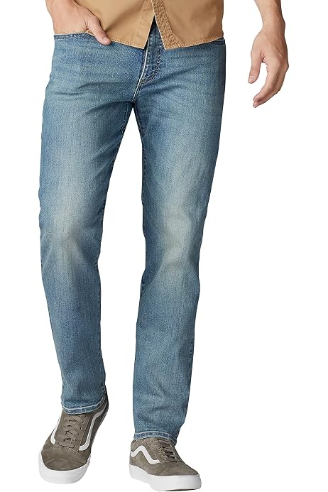 Lee Men's Regular Fit Straight Leg Jean, medium stone, 28W x 30L :  Amazon.sg: Fashion