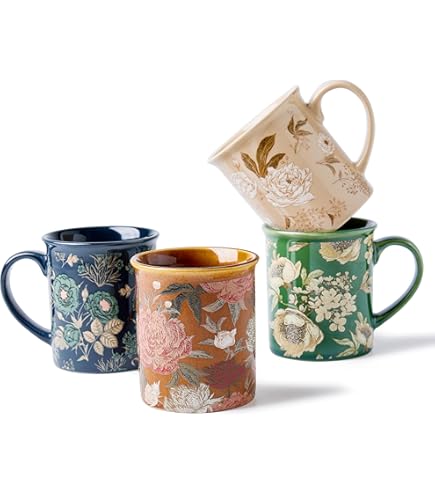 Royal Doulton Charlene Mullen Foulard Star Mugs, Mixed