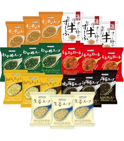 Amazon | コスモス食品 フリーズドライ 味噌汁 しあわせ味噌汁セット 9