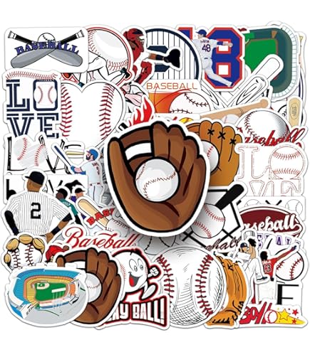 Amazon.co.jp: 野球ステッカー セット 100枚入り防水デカールシール