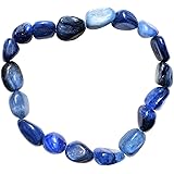 Zenergy Gems Charged Blue Kyanite Bracelet + Moroccan Selenite Charging Crystal