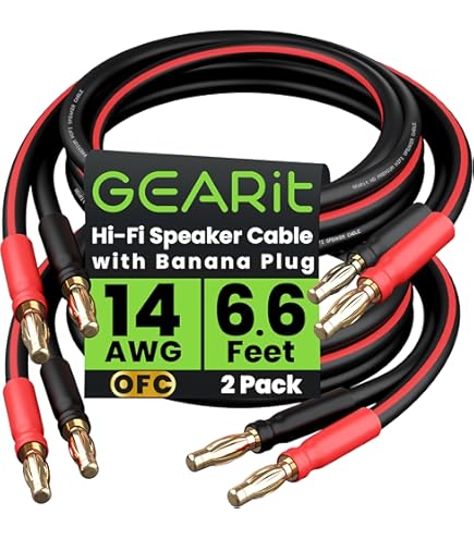 Amazon | Audioquest Rocket 11 スピーカーワイヤー - 8フィート ペア