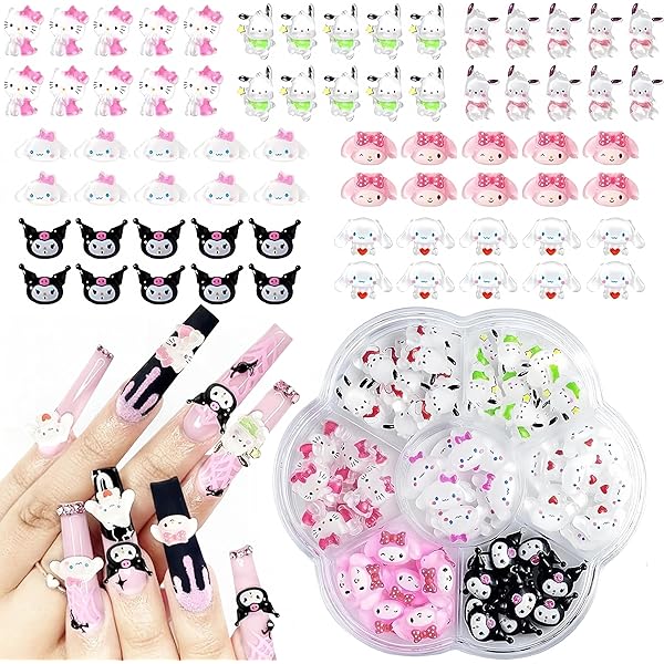 Amazon | GLOWZEN ネイルパーツ ラインストーン 3D 立体 フラワー