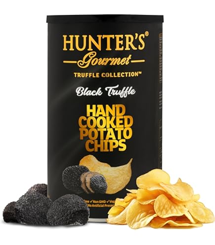 Amazon.co.jp: ハンターズ ポテトチップス (黒トリュフ風味) 40g×12個