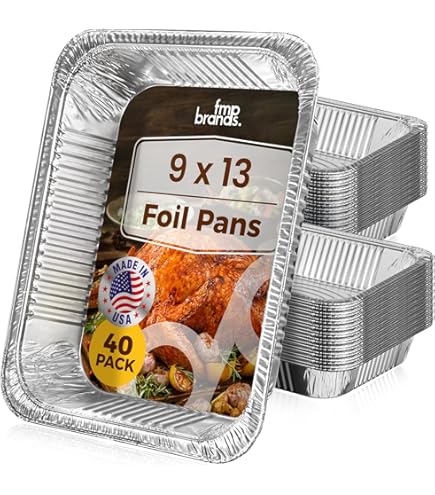 Lasagna Pan 9x13 Aluminum Foil Pans With Lids, 20 Pack - Heavy Duty Disposable Trays For Baking & Catering 9x13 Aluminum Pans Disposable